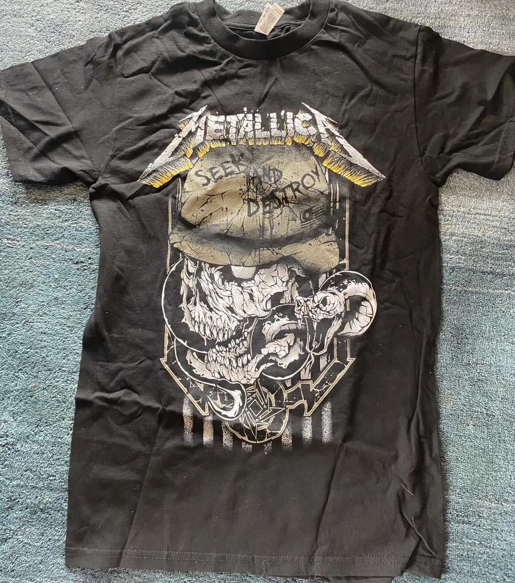 Er deprimeret Creek Addition METALLICA SEEK AN DESTROY THE CLASSIC ROCK BAND T SHIRTS 2xl | eBay