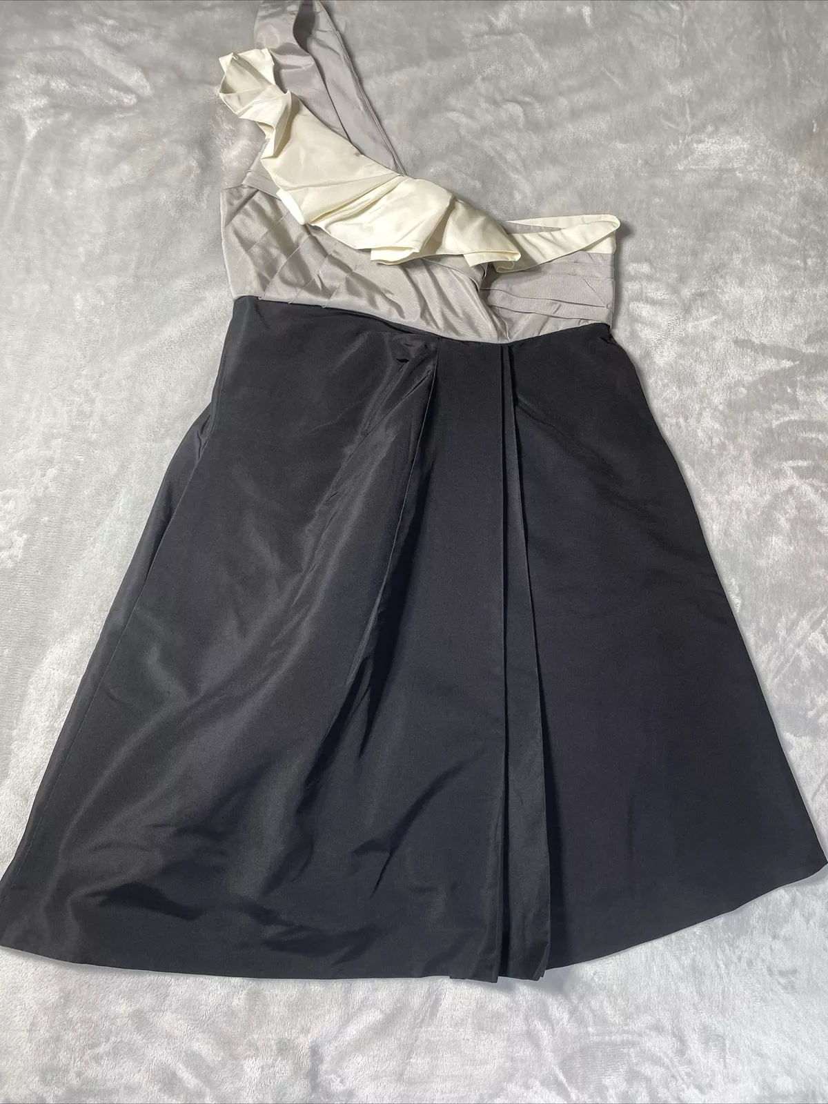 Gucci robe formelle femme 11,5 US 42 EU noir une épaule fête chic boho mignon