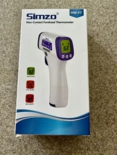 SIMZO HW-F7 NON-CONTACT FOREHEAD THERMOMETER MEMORY RECALL BEEPER BACKLIT DISP