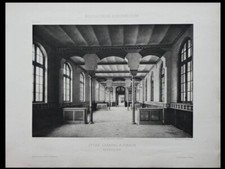 SEALS, LYCEE LAKANAL, REFECTORY - ARCHITECTURE BOARD 1889 - ANATOLE DE BAUDOT
