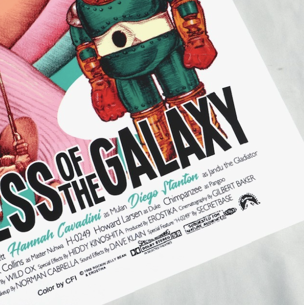 Rockin' Jelly Bean MISTRESS OF THE GALAXY 2nd Silkscreen Poster