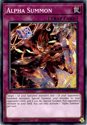 AGOV-DE100 Alpha Summon NM Mint 1. Auflage Yugioh