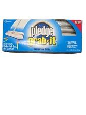 New Pledge GRAB IT Sweeper Kit 10 Dry Cloths Unscented Discontinued Cleaning 90s
