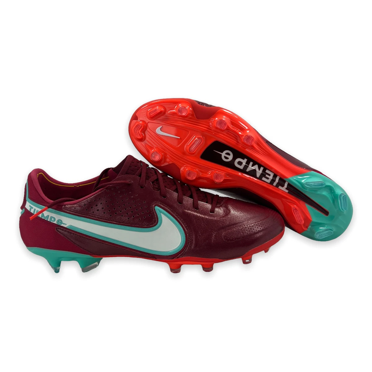 Nike Tiempo Legend 9 FG Team Red White Blue Cleats CZ8482-617 Men&#039;s 7.5 | eBay