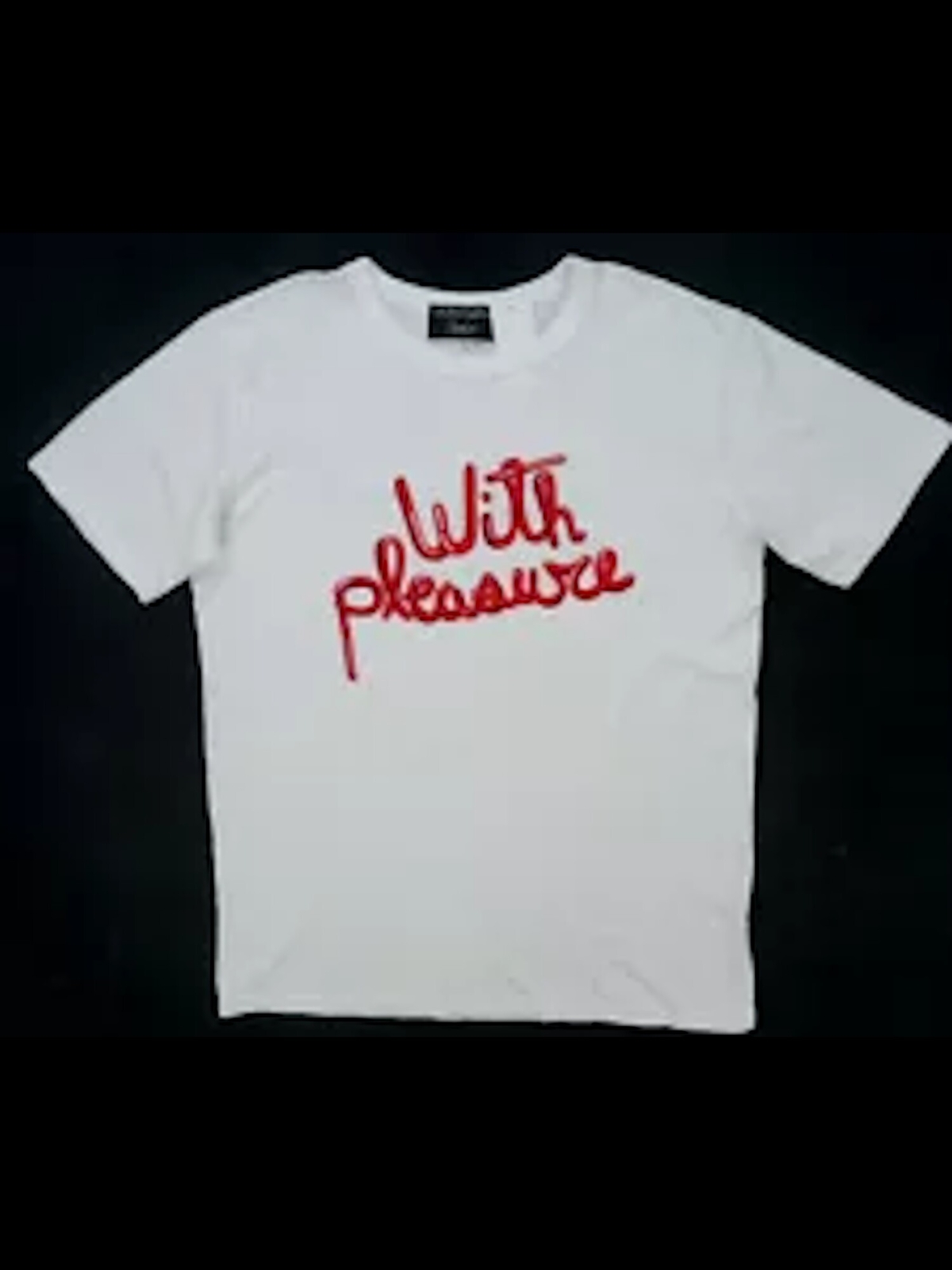 Мужская белая хлопчатобумажная футболка классического покроя с коротким рукавом и принтом MONOGRAM Mens S 2990₽