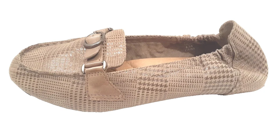 Mocasines Earth Kalso Scout para mujer planos topo sin cordones de cuero espalda crujiente 8,5B Foto 4 de 4