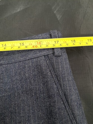 SAMUELSOHN Two Piece Suit 100% Wool Blue Pinstripe Trousers 34W 31L Jacket 43R - Picture 21 of 23