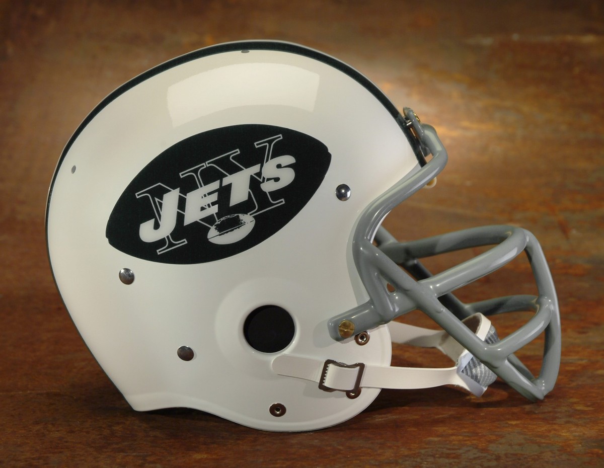 New York Jets style NFL Vintage Football Helmet - JOE NAMATH late