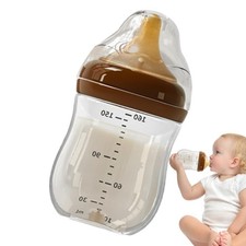 Glass Baby Bottles 160ml Natural Baby Bottle With Breast-Like Nipple 0-6 Months