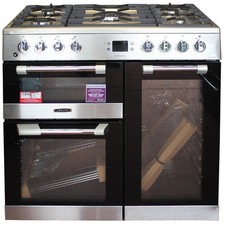 Leisure Dual Fuel 90 cm Range Cooker 2 Ovens Stainless Steel #2548