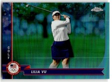 2024 Topps Chrome U.S. Olympics Hopefuls Lilia Vu Aqua Refractors #/199 #56