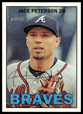 2016 Topps Heritage #147 Jace Peterson Atlanta Braves NM+