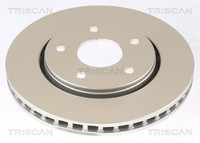 2X Bremsscheibe Coated Triscan 8120 101035C FüR Fiat Chrysler Freemont JTD 4X4 5