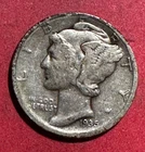1935D US Mercury SILVER Dime "Denver" Mint! Choice VF! Old US Coin!