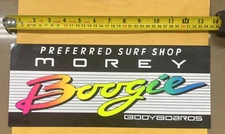 80’s Vintage Morey Boogie Bodyboards Neon Colors Preferred Surf Shop Decal 14”