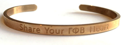 Gamma Phi Beta Bracelet '' Share Your Gamma Phi Beta Heart''