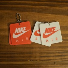 RED 3D Print Nike Air Style Hang Tag Shoe Key Chain 2 PAIR - FREE SHIP