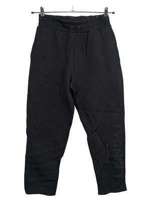 TWINSET Milano Jogginghose Schwarz Damen Gr. 36 S Logo Print