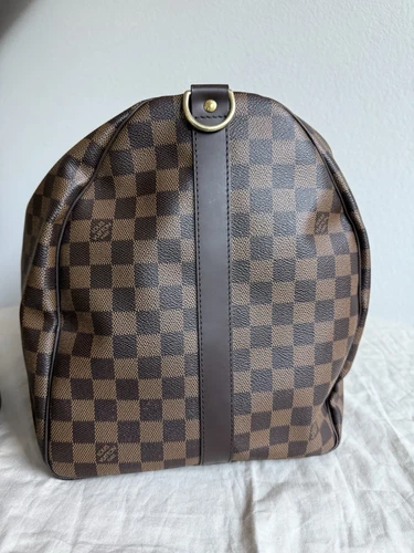 Auténtico bolso de viaje Louis Vuitton Keepall Bandouliere 55 Damier Level - Imagen 18 de 24