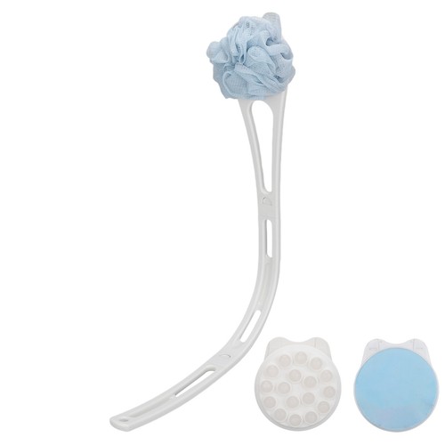 Shower Brush Set Skin Exfoliating Bath Back Sponge Scrubber Brush With Long TJS - Bild 3 von 24
