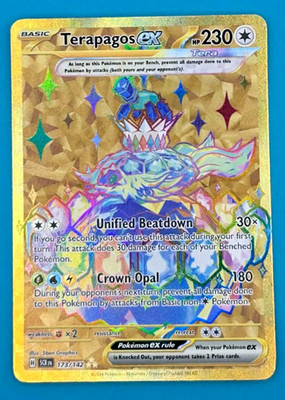 Terapagos ex 173/142 Pokémon TCG Scarlet & Violet Stellar Crown Hyper Rare NM