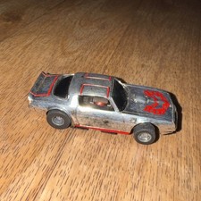 Vintage Tyco HP7 FIREBIRD TRANS AM Slot Car 6916 CHROME 440 RUNS