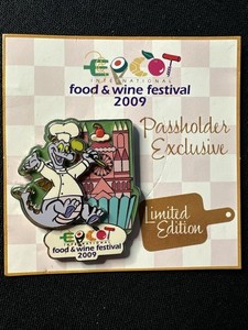 Disney Figment Passholder Pin 2009 Epcot Food Wine Festival LE2500