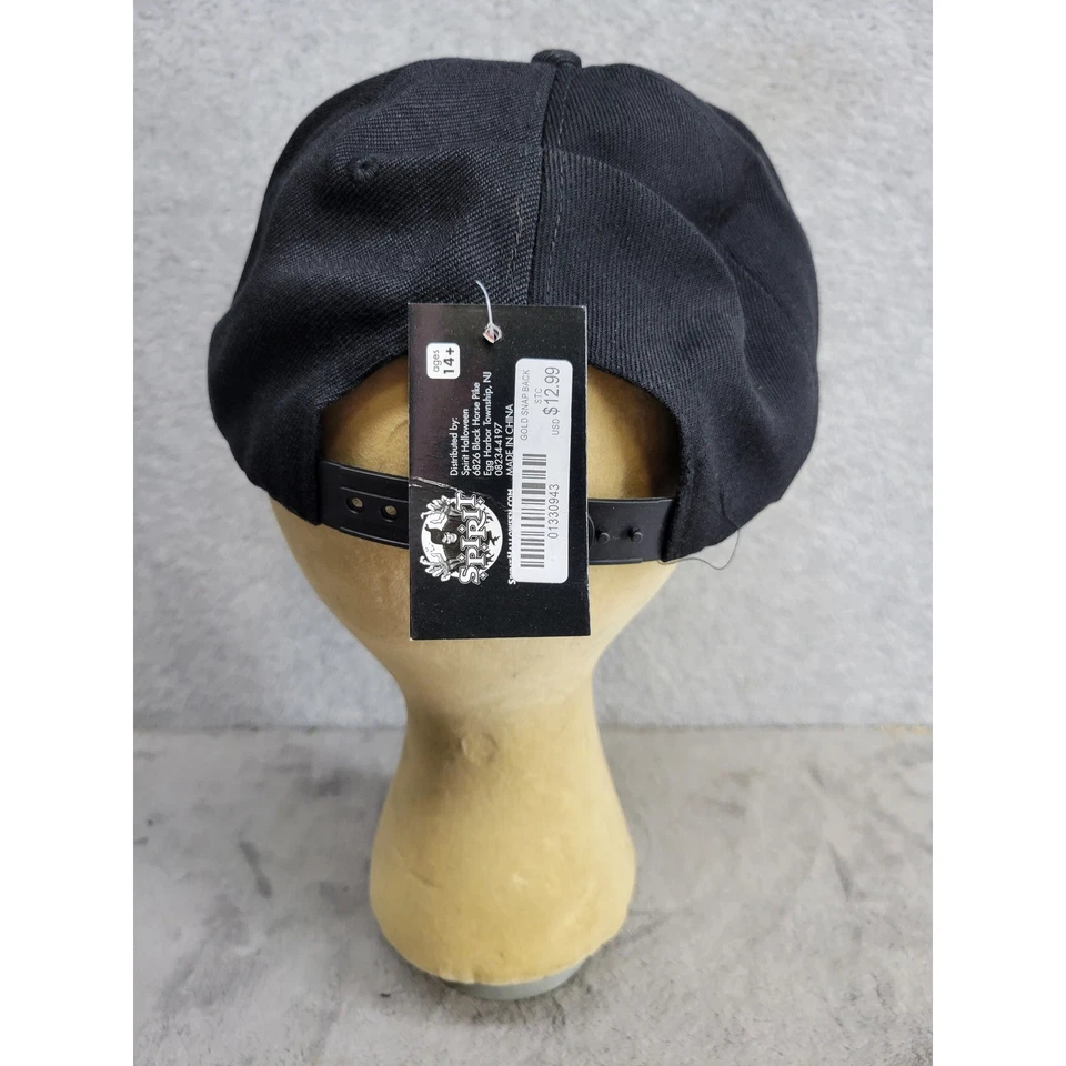 Gorra de béisbol ajustable con lentejuelas doradas con cierre a presión Disfraz de fiesta Brillante Foto 3 de 4