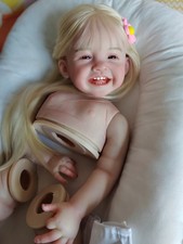 Artist Painted 26inch Reborn Doll Kit Lifelike Girl Hand-Rooted Blonde Hair Gift