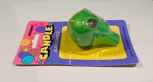 Alien Face Head Candle Space UFO Extraterrestrial Unique Rare ONS Factory Sealed - Bild 4 von 7