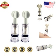 Nipple Corrector Cups: Twist Up Manual Vacuum, BPA-Free, Flat/Inverted Nipple...