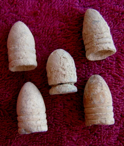 (5) DROPPED/UNFIRED .58 CALIBER BULLETS (SHILOH)