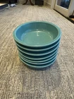 7 FIESTAWARE TURQUOISE 7” medium cereal BOWLS EUC