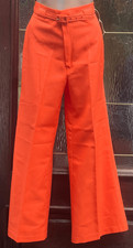 Pristine Vintage 60s Sears JR Orange Wide Legged Pants Size 9