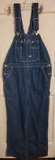 Big Smith Bib Overalls Men's 38 X 30 Blue Denim Workwear NEW