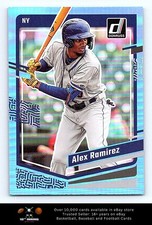 2023 Donruss Holo Carolina Blue BASEBALL #138 Alex Ramirez