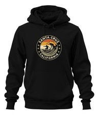 Santa Cruz California Surfer Welle Retro Strand Küste Vintage Unisex Hoodie Kapu