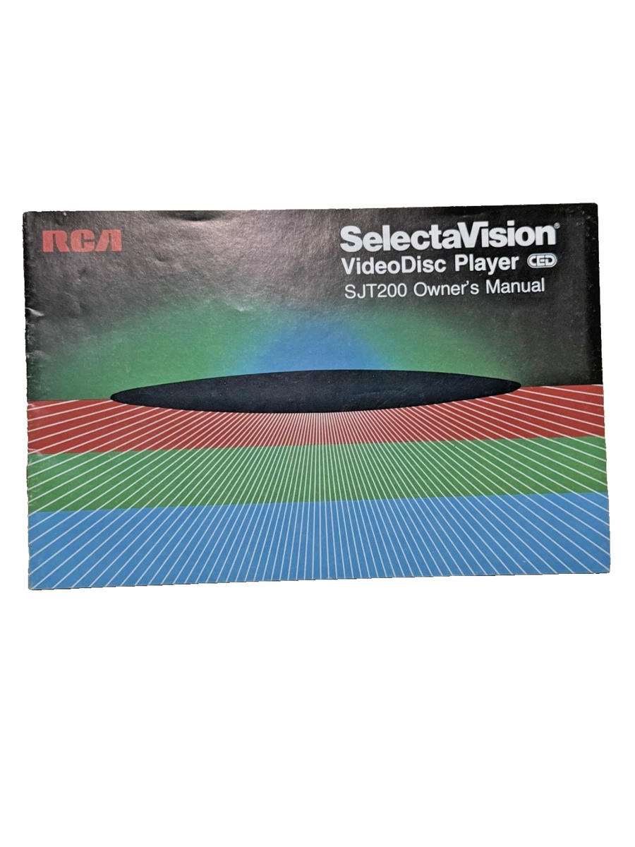 Manuel Propriétaire RCA Selectavision CED SKT090 - Bon état