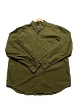 Carhartt Shirt Mens XL Khaki Relaxed Fit Button Down Long Sleeve Workwear 396