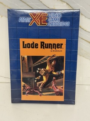 NEW FACTORY SEALED LODE RUNNER ATARI XE BY BRODERBUND SOFTWARE 1987 RARE!