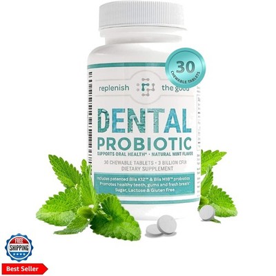 Dental Probiotic, 30 Sugar Free Chewable Tablets, Mint Flavor -  Supplements ...