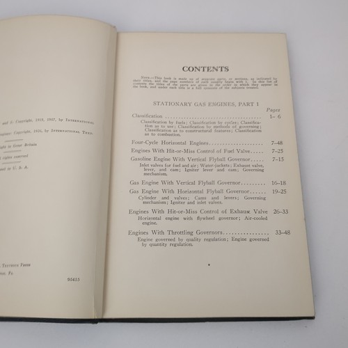 Stationary Gas Engines 350 Part 1-2 By L.V. Goebbels, 1919 Softcover Book - Picture 9 of 15