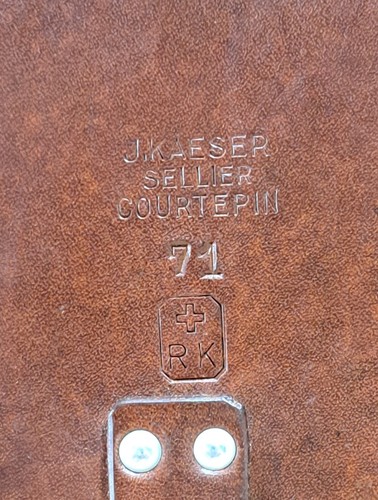 Swiss Vintage Leather Bag 1971 Officer Army Bag Medic Paramedic Bag WW2 WW1 - Picture 7 of 19