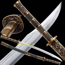 KUNGFU Broadsword Sword Katana High Carbon Steel Sharp Chinese Saber Battle Dao