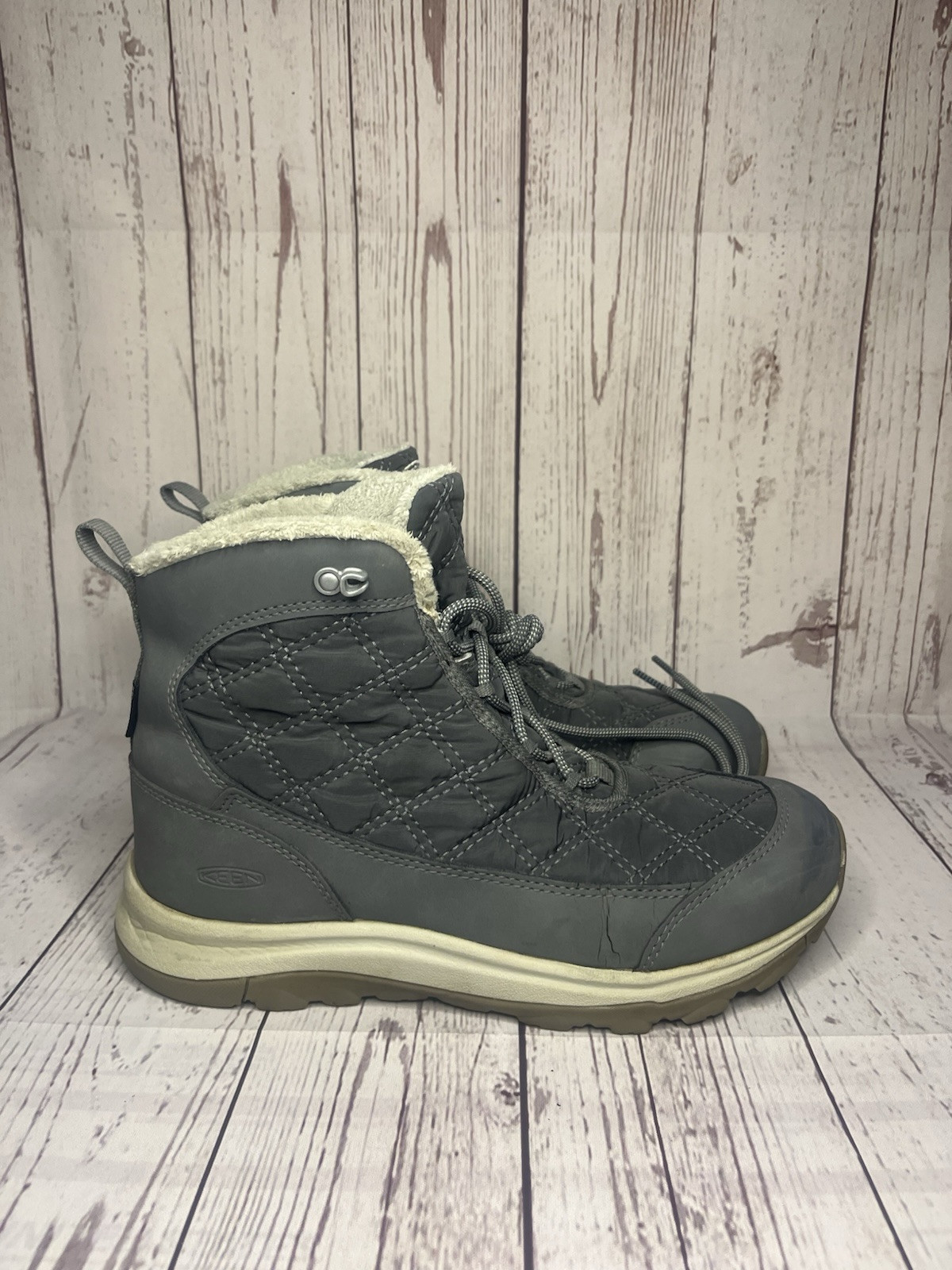 Stivali Keen Terradora donna 8 5 larghi grigi foderati isolati impermeabili invernali neve