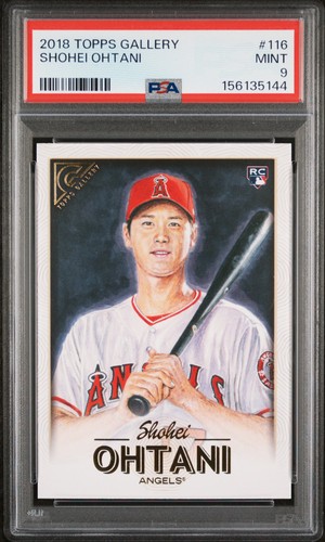 2018 Topps Gallery #116 Shohei Ohtani PSA 9
