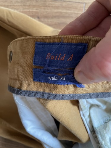 Pantalón chino Spoke Heroes Build A marrón tostado para hombre W33 L30 - Imagen 4 de 10