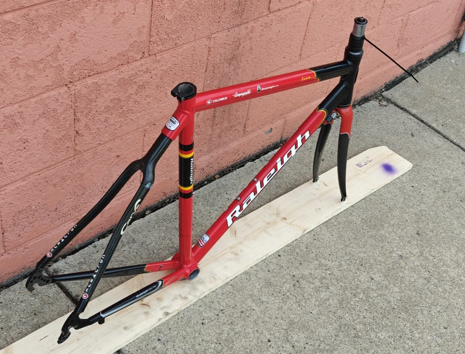 2002 Raleigh Team Special Edition Road Bike Frame Columbus Aluminum / Carbon 56c - Image 2 of 4