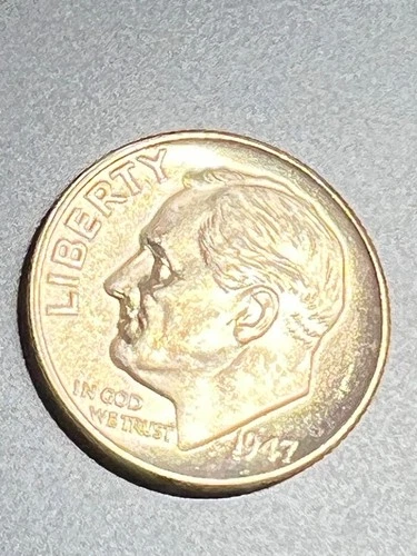 1947 P Roosevelt Dime 10c BU Brilliant Uncirculated 90% Silver A13