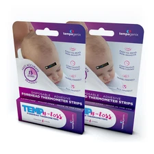 Fast Reading Disposable Forehead Thermometer Strips - Temp-N-Toss for Accurate &